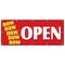 Signmission NOW OPEN BANNER SIGN grand opening new store for business shop sale B-120 Now Open - alternate 1